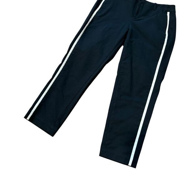 Kate Spade Saturday The Drifter Tuxedo Black Pants with White Stripes - Picture 3 of 9
